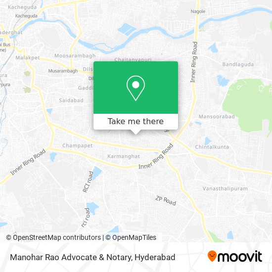Manohar Rao Advocate & Notary map