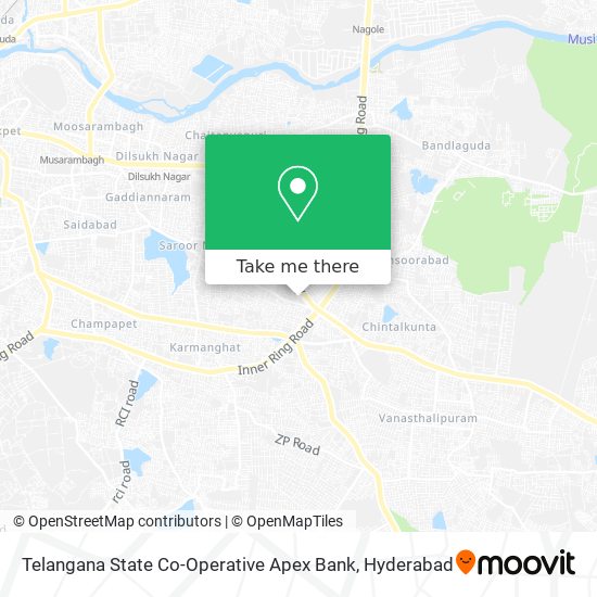 Telangana State Co-Operative Apex Bank map