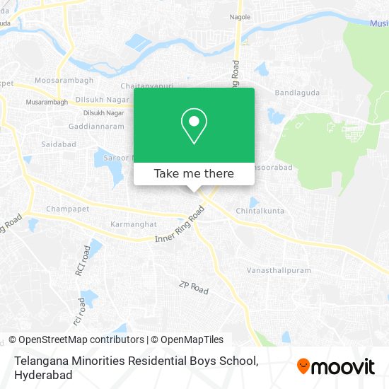 Telangana Minorities Residential Boys School map