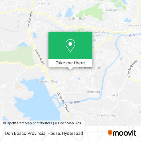 Don Bosco Provincial House map