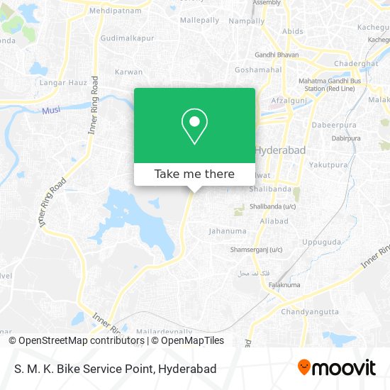 S. M. K. Bike Service Point map