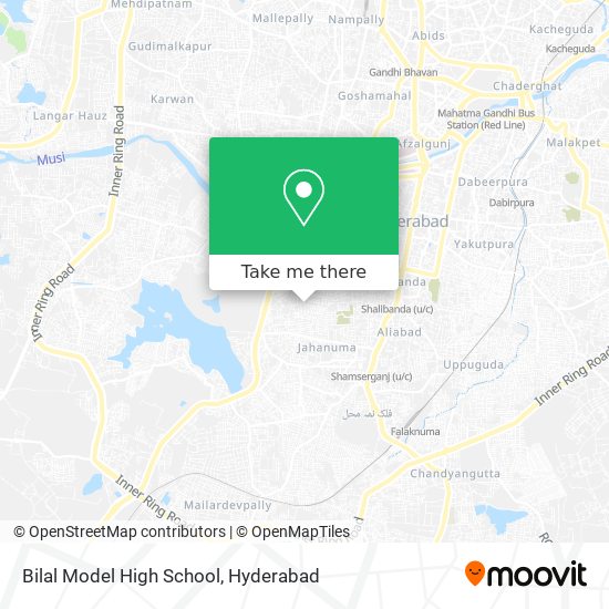 Bilal Model High School map
