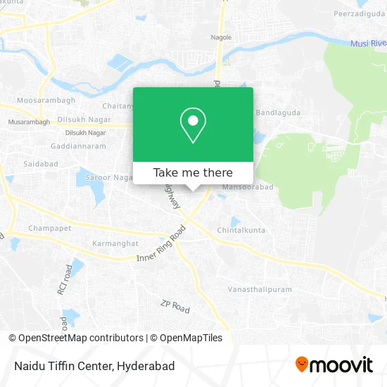 Naidu Tiffin Center map