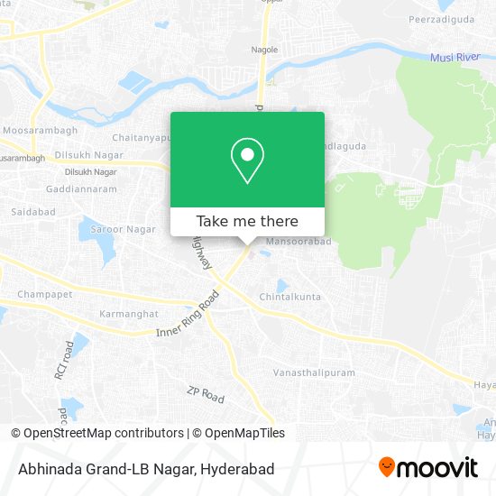 Abhinada Grand-LB Nagar map