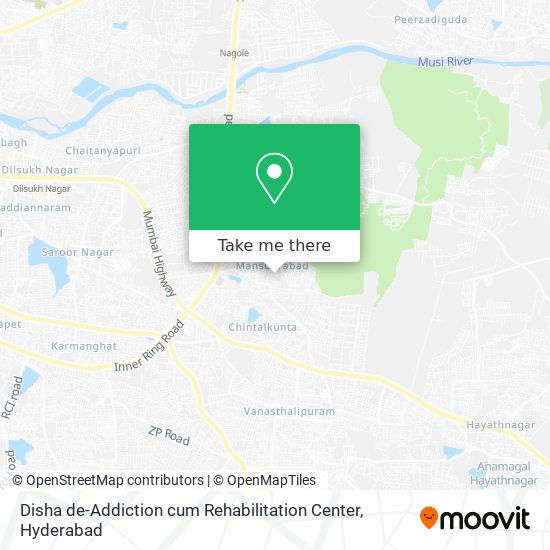 Disha de-Addiction cum Rehabilitation Center map
