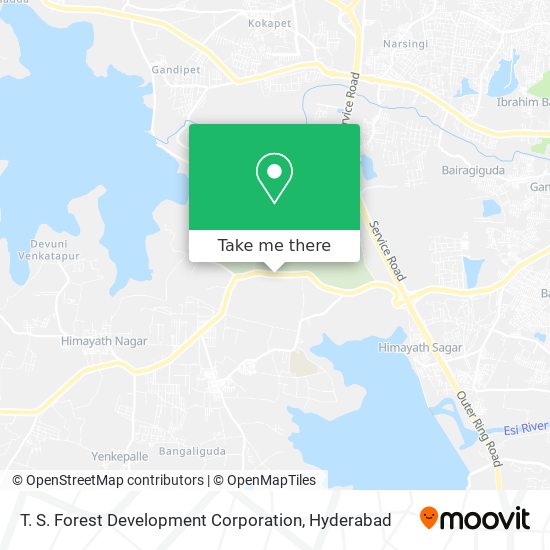 T. S. Forest Development Corporation map