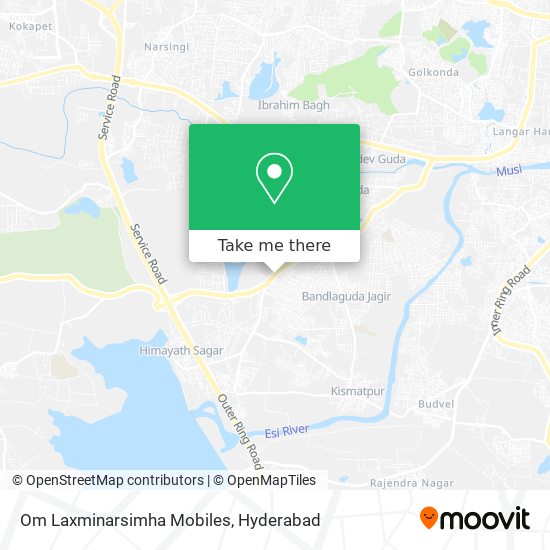 Om Laxminarsimha Mobiles map