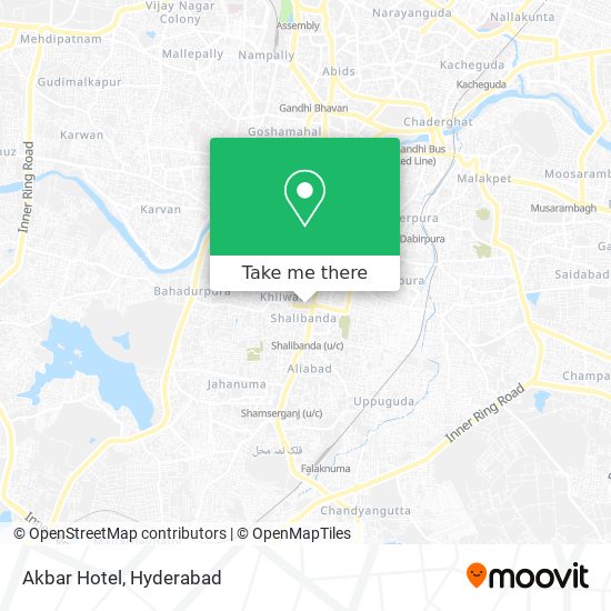 Akbar Hotel map