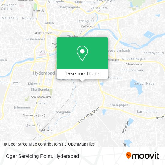 Oger Servicing Point map