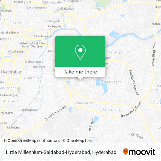 Little Millennium-Saidabad-Hyderabad map
