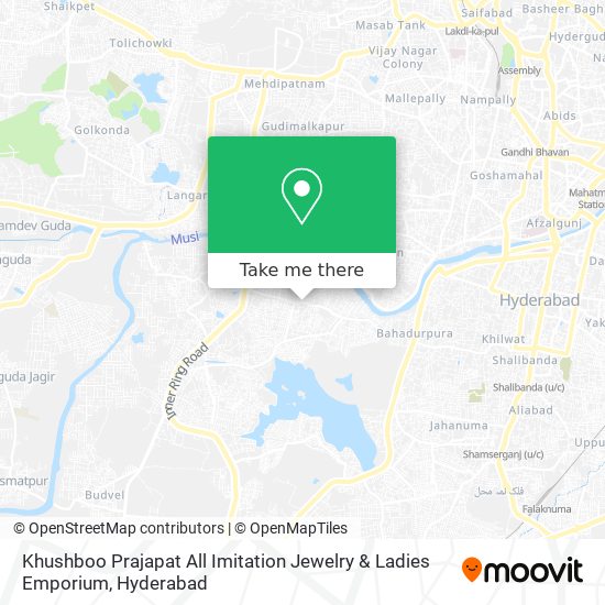 Khushboo Prajapat All Imitation Jewelry & Ladies Emporium map