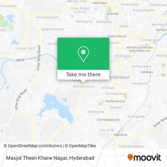 Masjid Theen Khane Nagar map