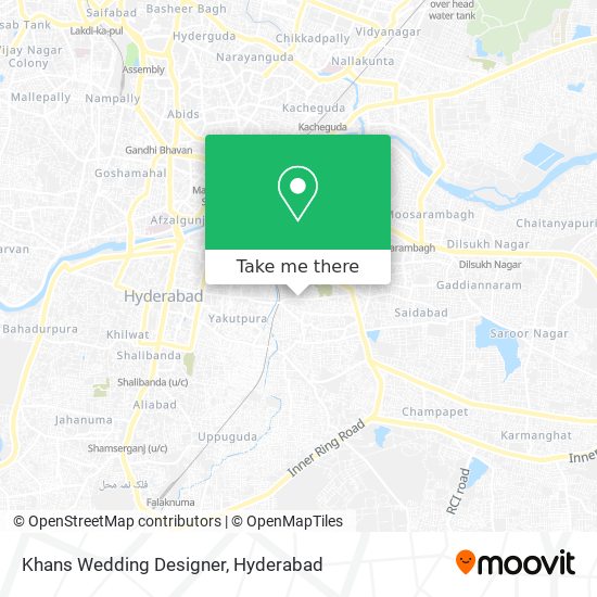 Khans Wedding Designer map