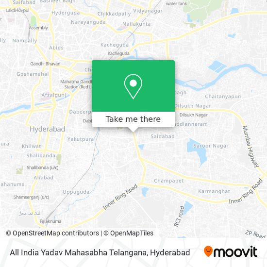 All India Yadav Mahasabha Telangana map