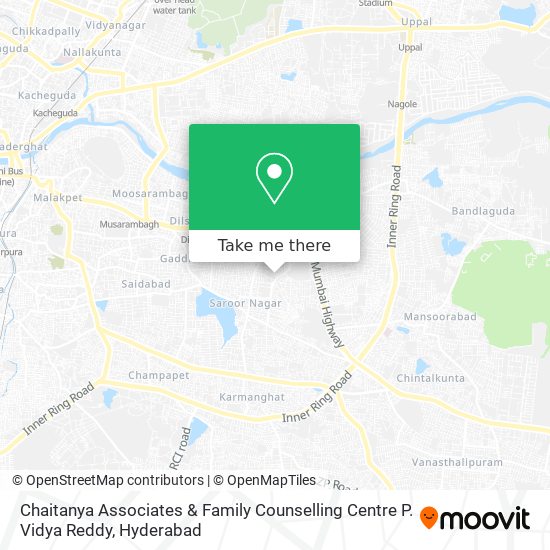 Chaitanya Associates & Family Counselling Centre P. Vidya Reddy map