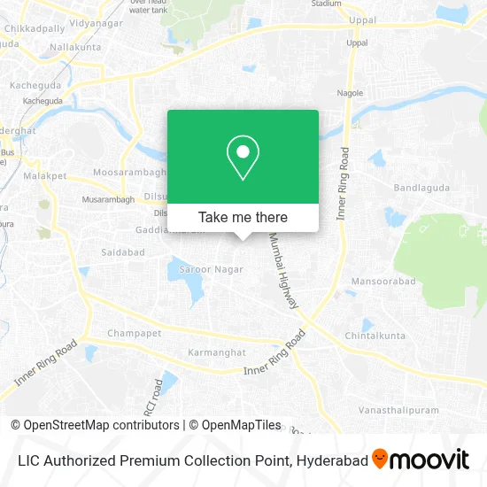 LIC Authorized Premium Collection Point map