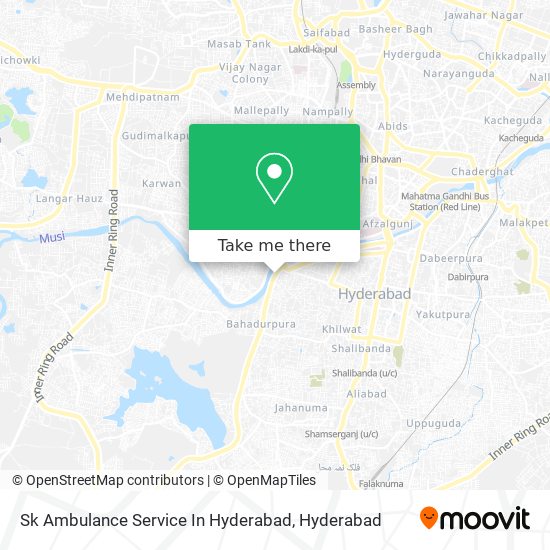 Sk Ambulance Service In Hyderabad map