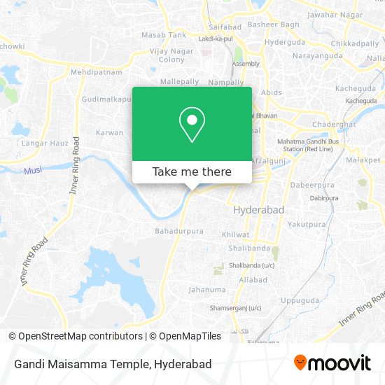 Gandi Maisamma Temple map