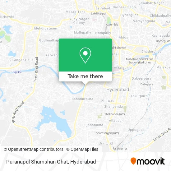 Puranapul Shamshan Ghat map