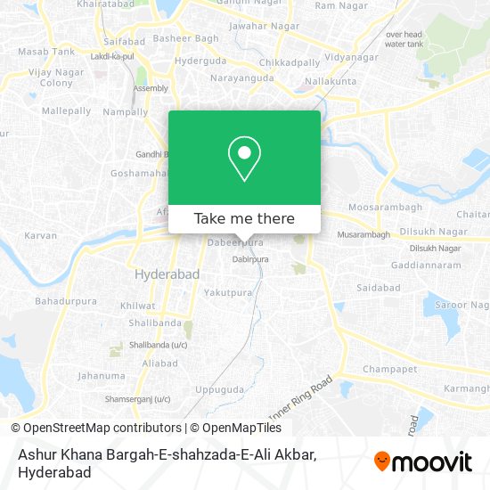 Ashur Khana Bargah-E-shahzada-E-Ali Akbar map
