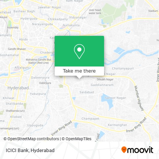 ICICI Bank map