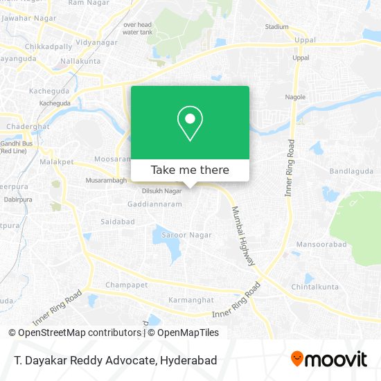 T. Dayakar Reddy Advocate map