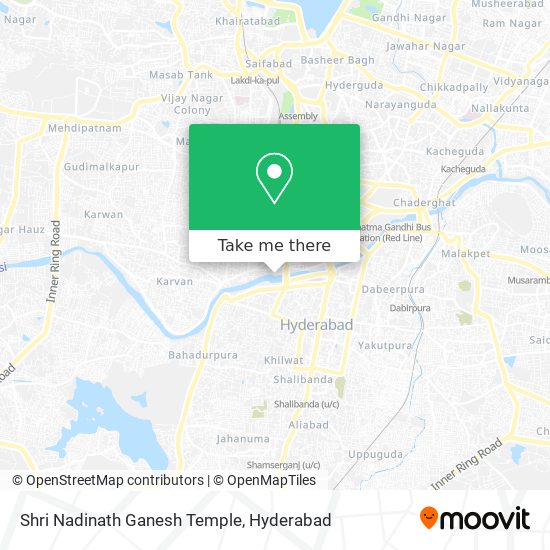 Shri Nadinath Ganesh Temple map