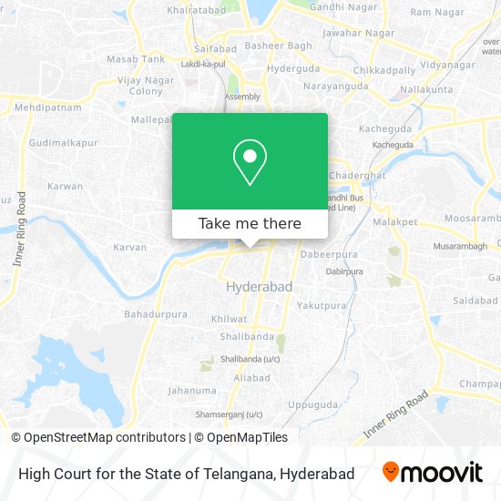 High Court for the State of Telangana map