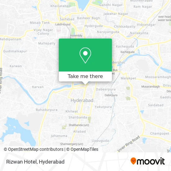 Rizwan Hotel map