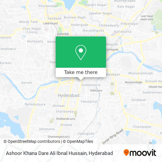 Ashoor Khana Dare Ali Ibnal Hussain map
