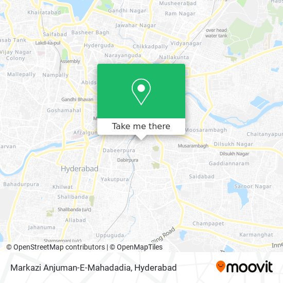 Markazi Anjuman-E-Mahadadia map