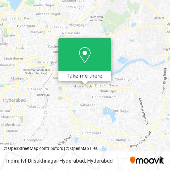 Indira Ivf Dilsukhnagar Hyderabad map