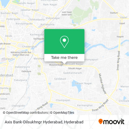Axis Bank-Dilsukhngr Hyderabad map