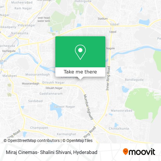 Miraj Cinemas- Shalini Shivani map