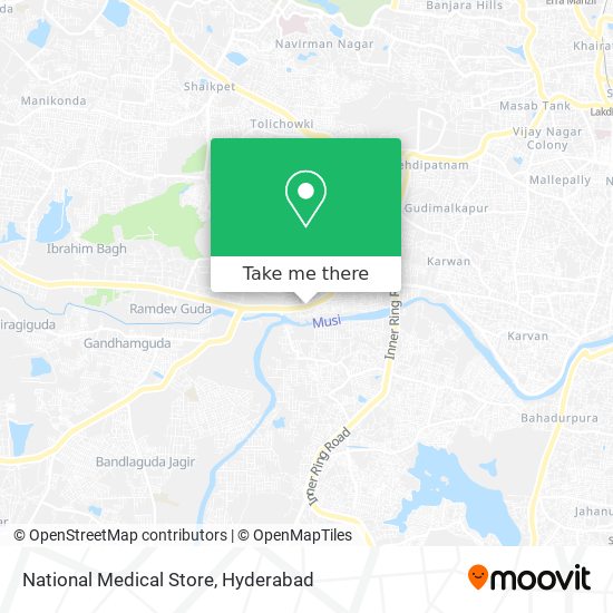 National Medical Store map