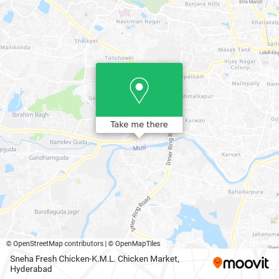 Sneha Fresh Chicken-K.M.L. Chicken Market map