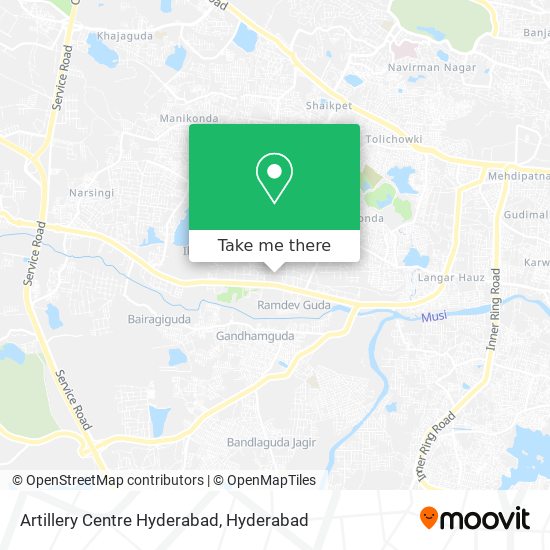 Artillery Centre Hyderabad map