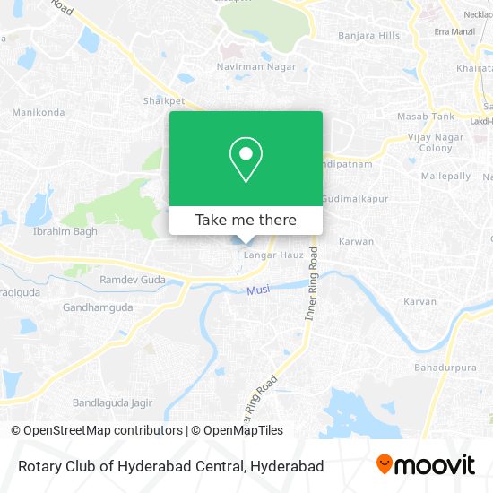 Rotary Club of Hyderabad Central map
