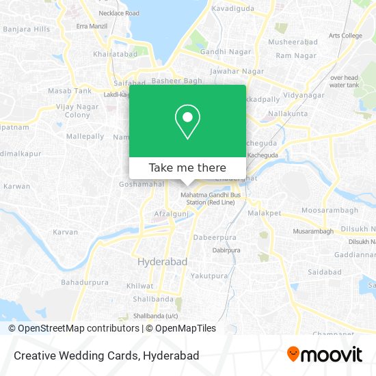 Creative Wedding Cards map