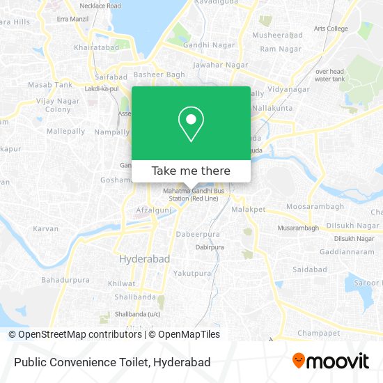 Public Convenience Toilet map