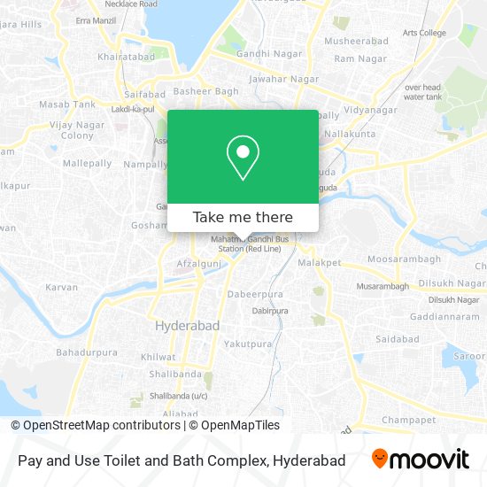 Pay and Use Toilet and Bath Complex map