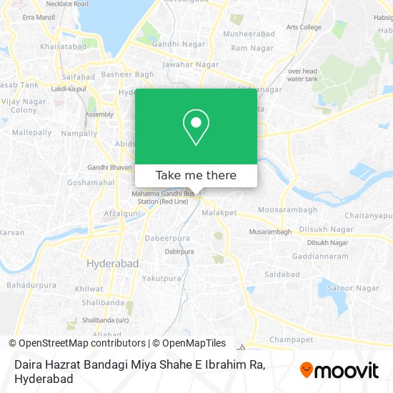 Daira Hazrat Bandagi Miya Shahe E Ibrahim Ra map