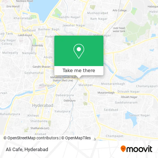 Ali Cafe map
