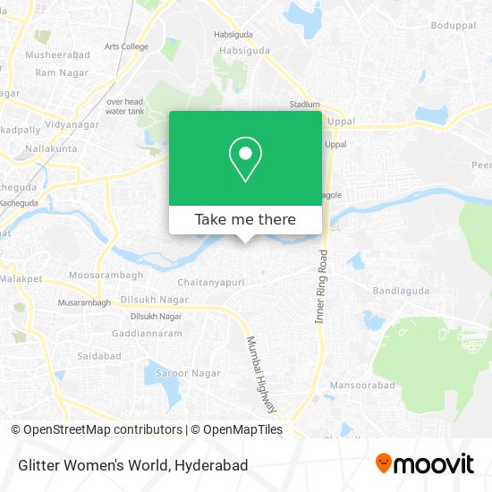 Glitter Women's World map