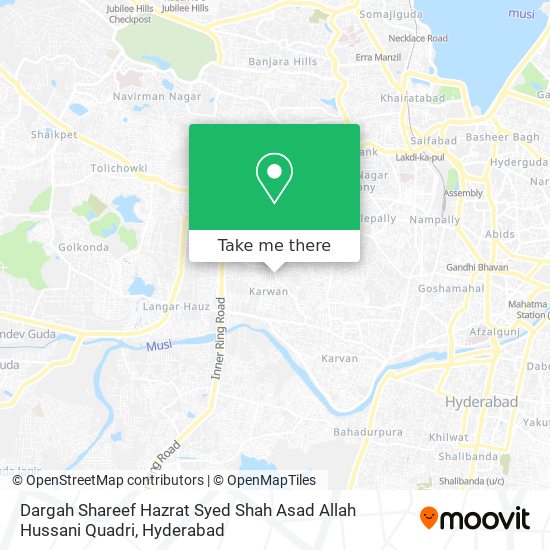 Dargah Shareef Hazrat Syed Shah Asad Allah Hussani Quadri map
