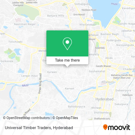 Universal Timber Traders map