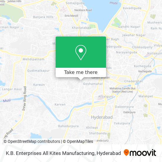 K.B. Enterprises All Kites Manufacturing map