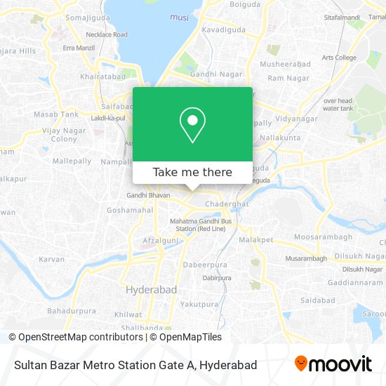 Sultan Bazar Metro Station Gate A map
