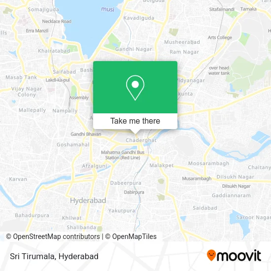 Sri Tirumala map