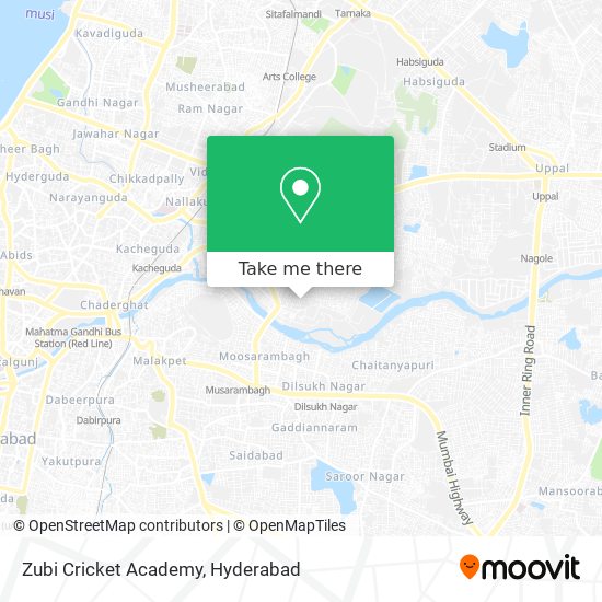 Zubi Cricket Academy map